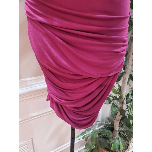 M.S.S.P Women's Purple Viscose Round Neck Sleeveless Knee Length Dress Medium - Picture 4 of 11